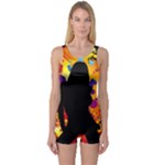 Clap Girl One Piece Boyleg Swimsuit