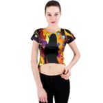 Clap Girl Crew Neck Crop Top
