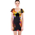 Clap Girl Short Sleeve Bodycon Dress