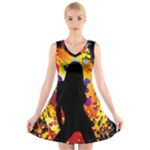 Clap Girl V-Neck Sleeveless Dress