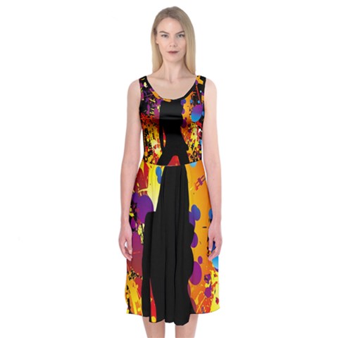 Clap Girl Midi Sleeveless Dress from ArtsNow.com