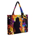 Zipper Medium Tote Bag Front