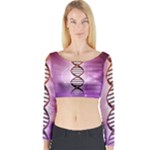 Dna Long Sleeve Crop Top (Tight Fit)