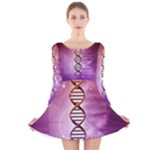 Dna Long Sleeve Velvet Skater Dress
