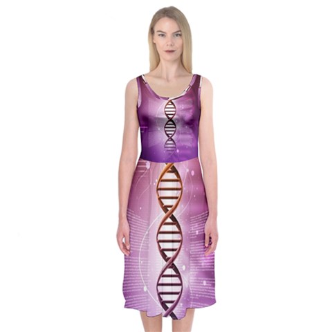 Dna Midi Sleeveless Dress from ArtsNow.com
