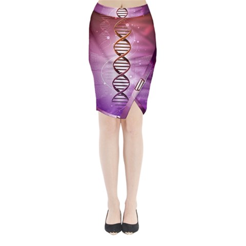 Dna Midi Wrap Pencil Skirt from ArtsNow.com
