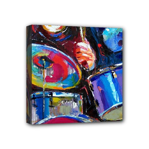 Dram Abstrak Mini Canvas 4  x 4  (Stretched) from ArtsNow.com