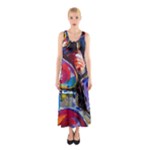 Dram Abstrak Sleeveless Maxi Dress