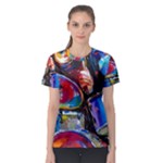 Dram Abstrak Women s Sport Mesh Tee