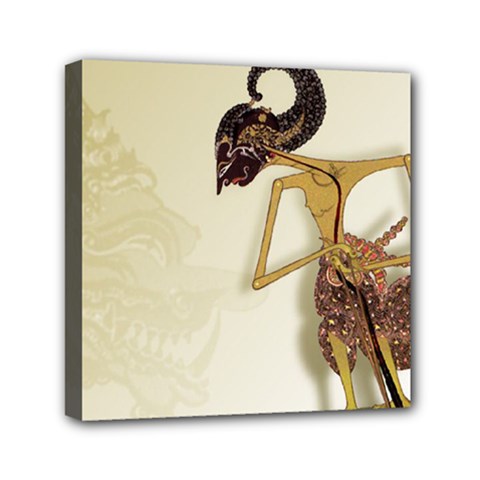 Gunungan Wayang Wallpaper Mini Canvas 6  x 6  (Stretched) from ArtsNow.com