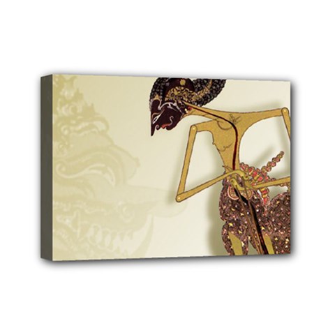Gunungan Wayang Wallpaper Mini Canvas 7  x 5  (Stretched) from ArtsNow.com