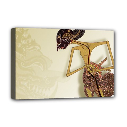 Gunungan Wayang Wallpaper Deluxe Canvas 18  x 12  (Stretched) from ArtsNow.com