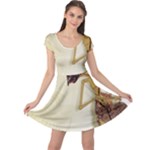 Gunungan Wayang Wallpaper Cap Sleeve Dress