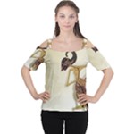 Gunungan Wayang Wallpaper Women s Cutout Shoulder Tee