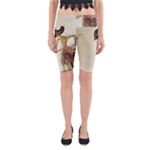 Gunungan Wayang Wallpaper Yoga Cropped Leggings