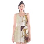 Gunungan Wayang Wallpaper Scoop Neck Skater Dress