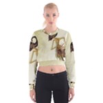 Gunungan Wayang Wallpaper Women s Cropped Sweatshirt