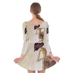 Long Sleeve Velvet Skater Dress 