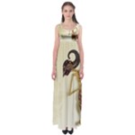 Gunungan Wayang Wallpaper Empire Waist Maxi Dress