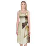 Gunungan Wayang Wallpaper Midi Sleeveless Dress