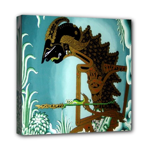 Lukisan Wayang Kulit Mini Canvas 8  x 8  (Stretched) from ArtsNow.com