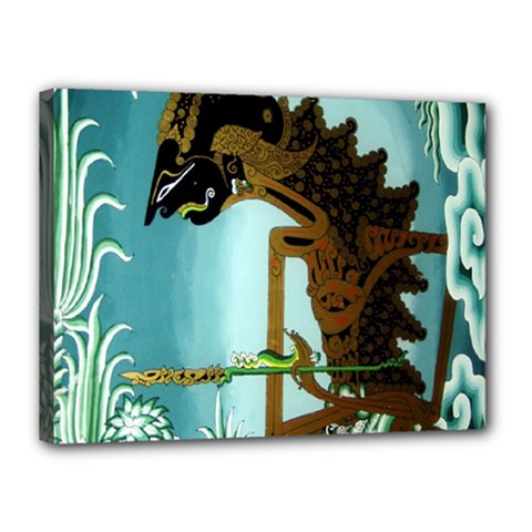 Lukisan Wayang Kulit Canvas 16  x 12  (Stretched) from ArtsNow.com