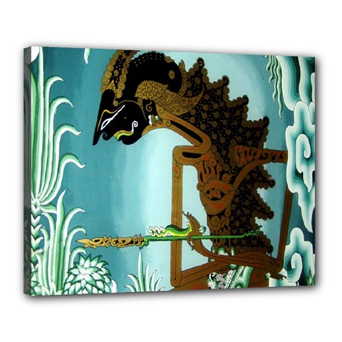 Lukisan Wayang Kulit Canvas 20  x 16  (Stretched) from ArtsNow.com