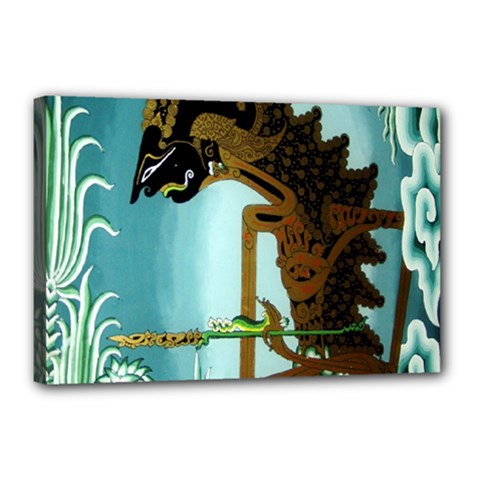 Lukisan Wayang Kulit Canvas 18  x 12  (Stretched) from ArtsNow.com