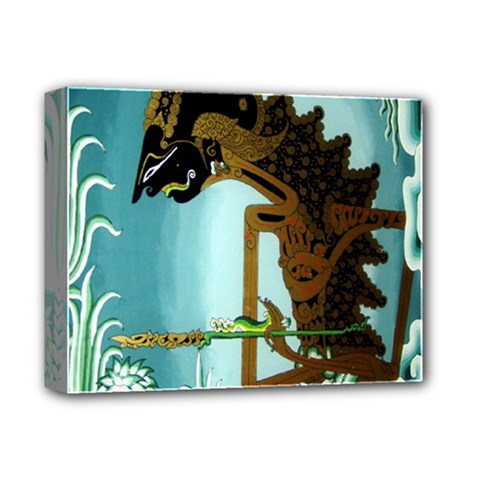 Lukisan Wayang Kulit Deluxe Canvas 14  x 11  (Stretched) from ArtsNow.com