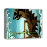 Lukisan Wayang Kulit Deluxe Canvas 14  x 11  (Stretched)