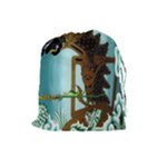 Lukisan Wayang Kulit Drawstring Pouch (Large)