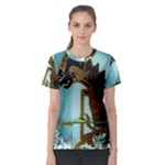 Lukisan Wayang Kulit Women s Sport Mesh Tee