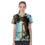 Lukisan Wayang Kulit Women s Cotton Tee