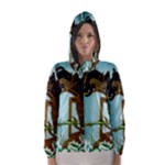Lukisan Wayang Kulit Hooded Wind Breaker (Women)