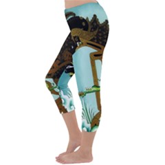 Capri Winter Leggings Back Capri Winter Leggings Back