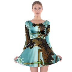 Long Sleeve Skater Dress 