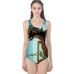 Lukisan Wayang Kulit One Piece Swimsuit