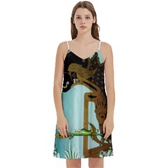 Mini Camis Dress With Pockets 