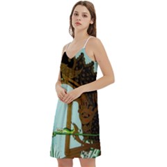 Mini Camis Dress With Pockets 