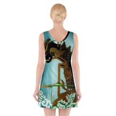V-Neck Sleeveless Dress 