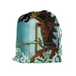 Lukisan Wayang Kulit Drawstring Pouch (XL)