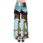 Lukisan Wayang Kulit Women s Chic Palazzo Pants 