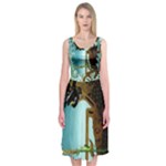 Lukisan Wayang Kulit Midi Sleeveless Dress