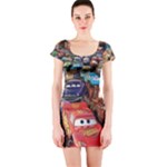 Rali Car,mc Queen Short Sleeve Bodycon Dress