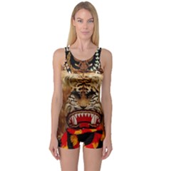 One Piece Boyleg Swimsuit 