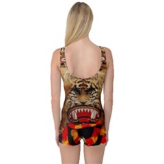 One Piece Boyleg Swimsuit 