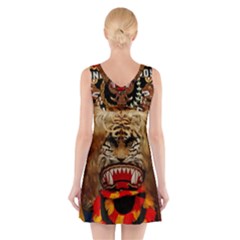 V-Neck Sleeveless Dress 