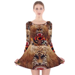 Long Sleeve Velvet Skater Dress 