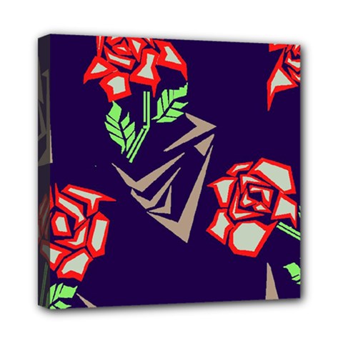 Terminator Roses Mini Canvas 8  x 8  (Stretched) from ArtsNow.com