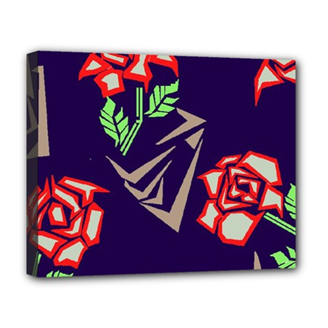 Terminator Roses Deluxe Canvas 20  x 16  (Stretched) from ArtsNow.com
